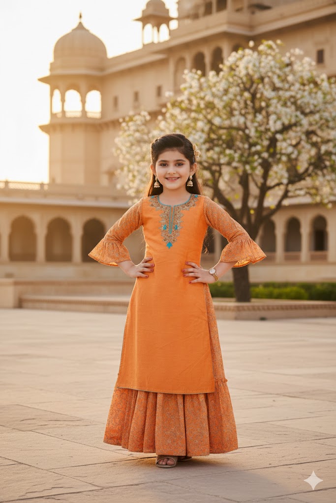 GIRL CHURIDA-SYN/GOWN-LP CHURI L/S-RANI 01/21-6